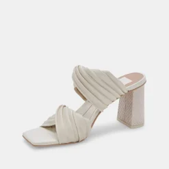Pilton Wide Heels Ivory Stella