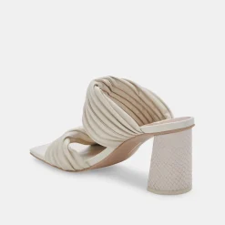 Pilton Wide Heels Ivory Stella