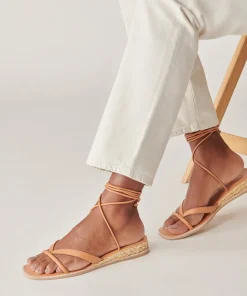 Prax Sandals Cognac Leather