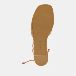 Prax Sandals Cognac Leather