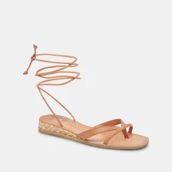 Prax Sandals Cognac Leather