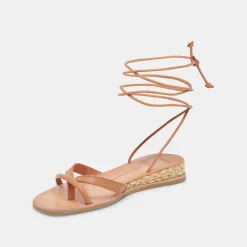 Prax Sandals Cognac Leather