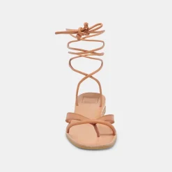 Prax Sandals Cognac Leather