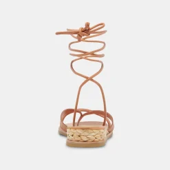 Prax Sandals Cognac Leather