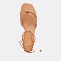 Prax Sandals Cognac Leather