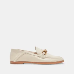 Reign Flats Ivory Leather