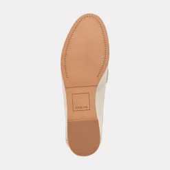 Reign Flats Ivory Leather