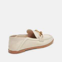 Reign Flats Ivory Leather