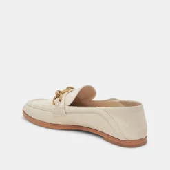 Reign Flats Ivory Leather