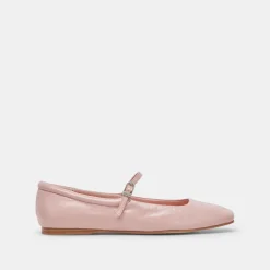 Reyes Ballet Flats Pink Crinkle Patent