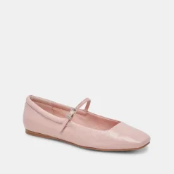 Reyes Ballet Flats Pink Crinkle Patent