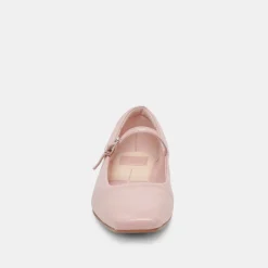 Reyes Ballet Flats Pink Crinkle Patent