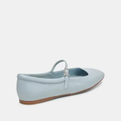 Reyes Ballet Flats Sky Blue Crinkle Patent