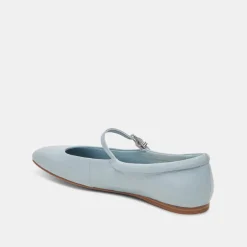Reyes Ballet Flats Sky Blue Crinkle Patent