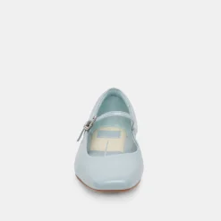 Reyes Ballet Flats Sky Blue Crinkle Patent
