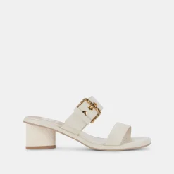 Riva Sandals Ivory Leather