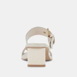 Riva Sandals Ivory Leather