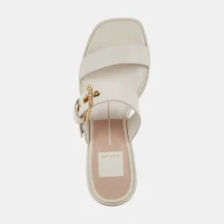 Riva Sandals Ivory Leather
