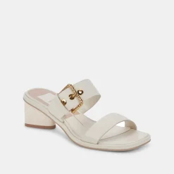 Riva Sandals Ivory Leather