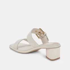 Riva Sandals Ivory Leather