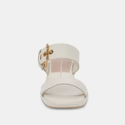 Riva Sandals Ivory Leather