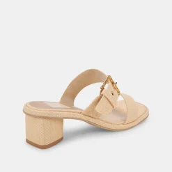 Riva Sandals Natural Raffia