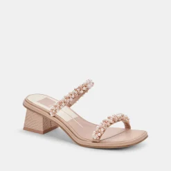 River Pearl Heels Blush Multi Pearls