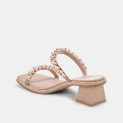 River Pearl Heels Blush Multi Pearls