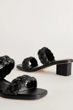 Ronin Rhinestone Sandals Black Rhinestone