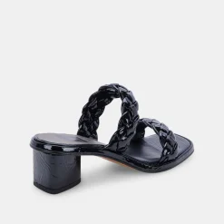 Ronin Sandals Midnight Patent Stella