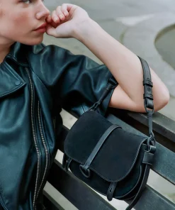 Rylee Crossbody Black Suede