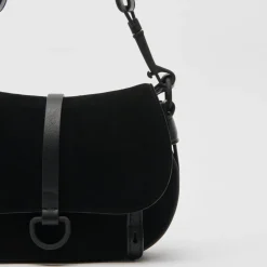 Rylee Crossbody Black Suede