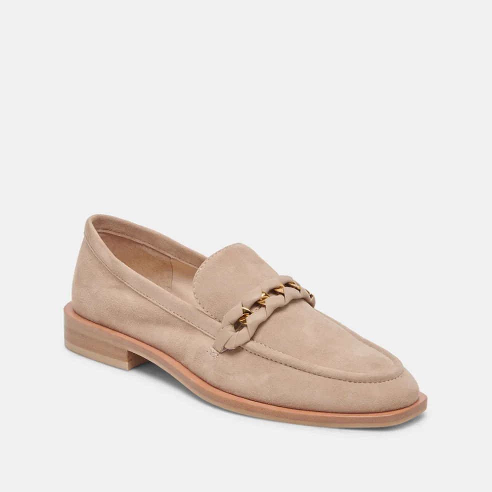 Sallie Flats Taupe Suede