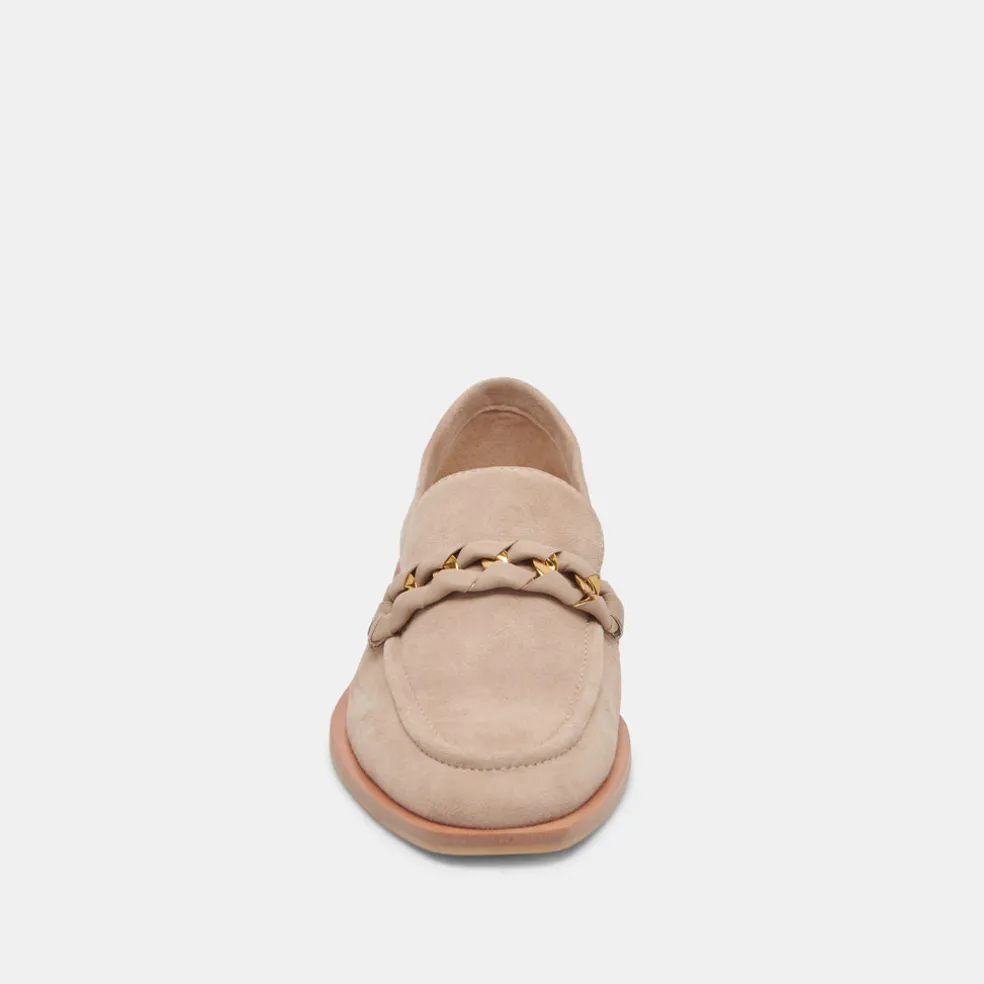 Sallie Flats Taupe Suede