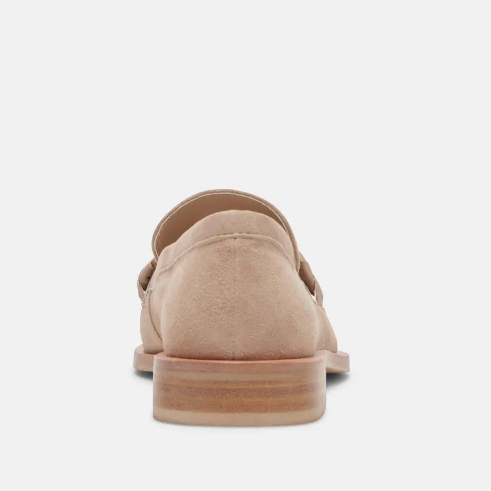 Sallie Flats Taupe Suede