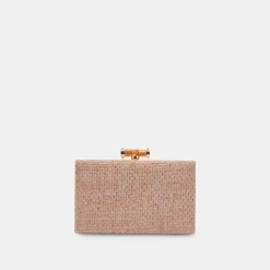 Sandy Clutch Pink Woven
