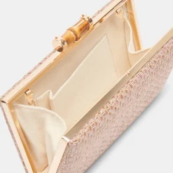 Sandy Clutch Pink Woven