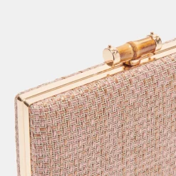 Sandy Clutch Pink Woven