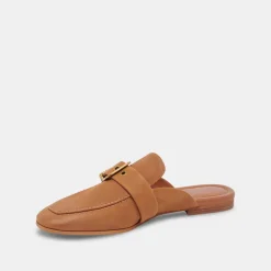 Santel Flats Brown Leather