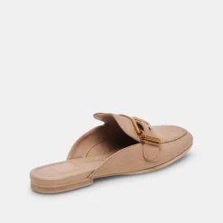 Santel Flats Taupe Leather