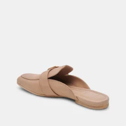 Santel Flats Taupe Leather