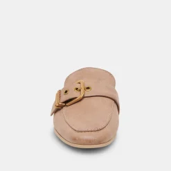 Santel Flats Taupe Leather