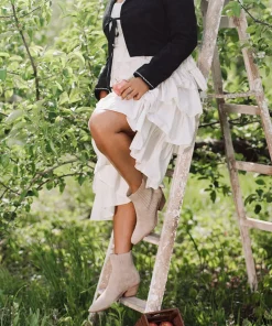 Senna Booties Almond Suede