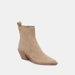 Senna Booties Almond Suede