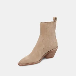 Senna Booties Almond Suede