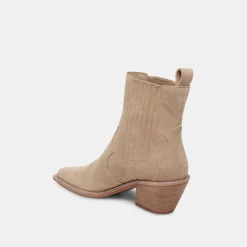 Senna Booties Almond Suede