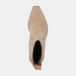 Senna Booties Almond Suede