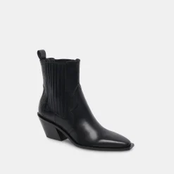 Senna Booties Black Multi Leather