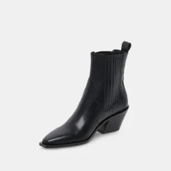 Senna Booties Black Multi Leather