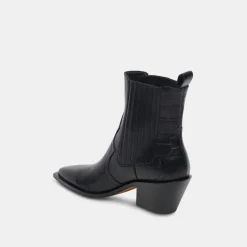 Senna Booties Black Multi Leather